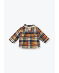 ARSENE ET LES PIPELETTES - Surchemise bébé écossaise - Gaspard ARSENE ET LES PIPELETTES - Surchemise bébé écossaise - Gaspard