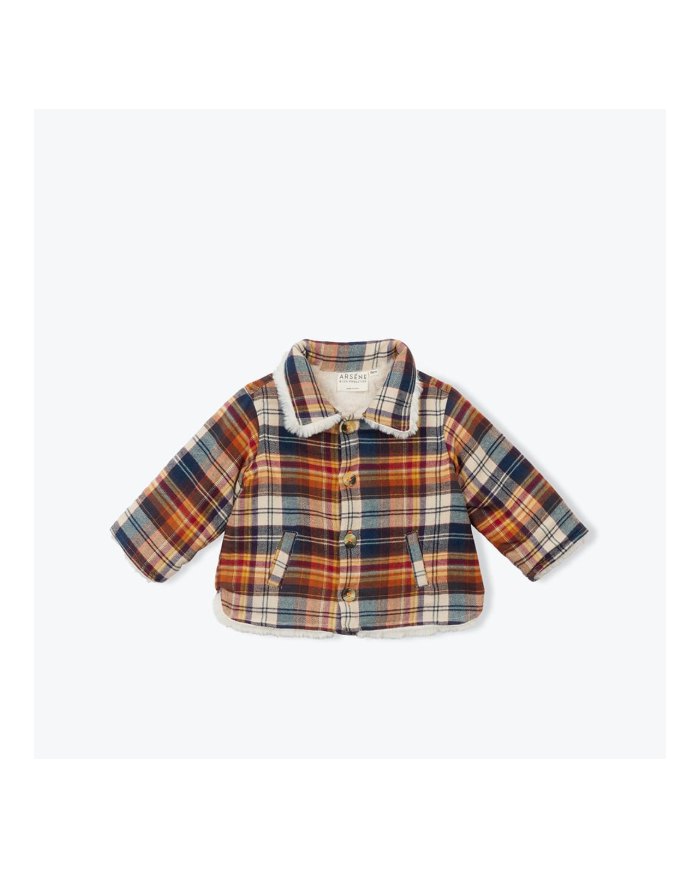 ARSENE ET LES PIPELETTES - Surchemise bébé écossaise - Gaspard ARSENE ET LES PIPELETTES - Surchemise bébé écossaise - Gaspard