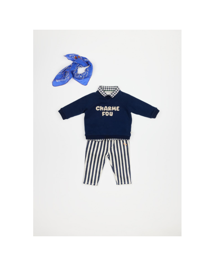 ARSENE ET LES PIPELETTES - Pantalon à rayures - German ARSENE ET LES PIPELETTES - Pantalon à rayures - German