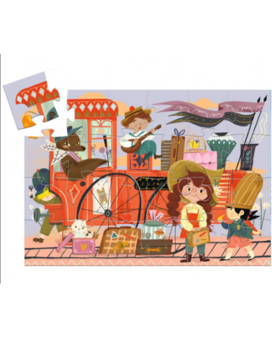 Djeco – Puzzle 36 pièces Le voyage de Mia