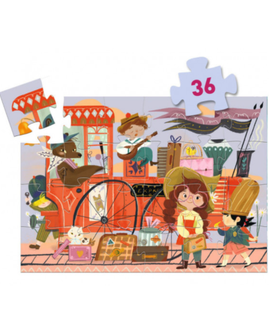 Djeco – Puzzle 36 pièces Le voyage de Mia Djeco – Puzzle 36 pièces Le voyage de Mia