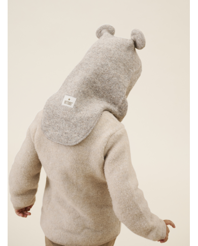 HUTTEliHUT - Veste à oreilles en laine - Beige HUTTEliHUT - Veste à oreilles en laine - Beige