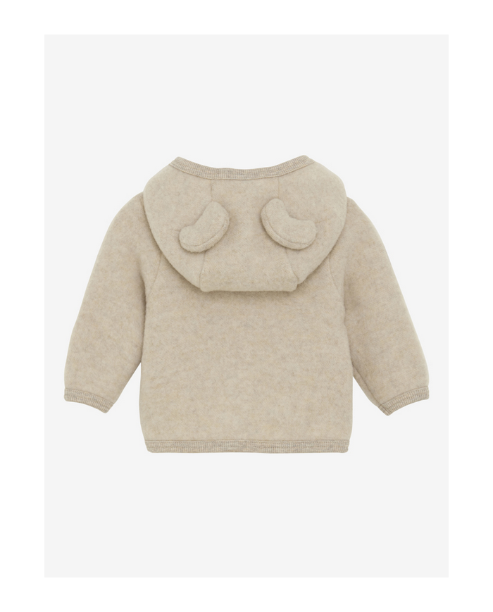 HUTTEliHUT - Veste à oreilles en laine - Beige