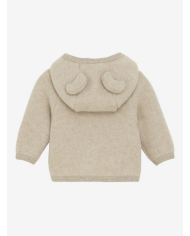 HUTTEliHUT - Veste à oreilles en laine - Beige