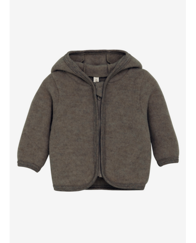 HUTTEliHUT - Veste à oreilles en laine - Brun HUTTEliHUT - Veste à oreilles en laine - Brun