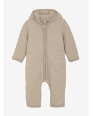 HUTTEliHUT - Combinaison à oreilles en laine - Beige