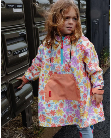 HELLO HOSSY - Poncho de pluie - RETRO FLOWER