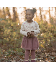 LITTLE DUTCH - Lot de 2 collants - Rose et vert