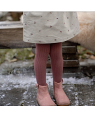 LITTLE DUTCH - Lot de 2 collants - Rose et vert