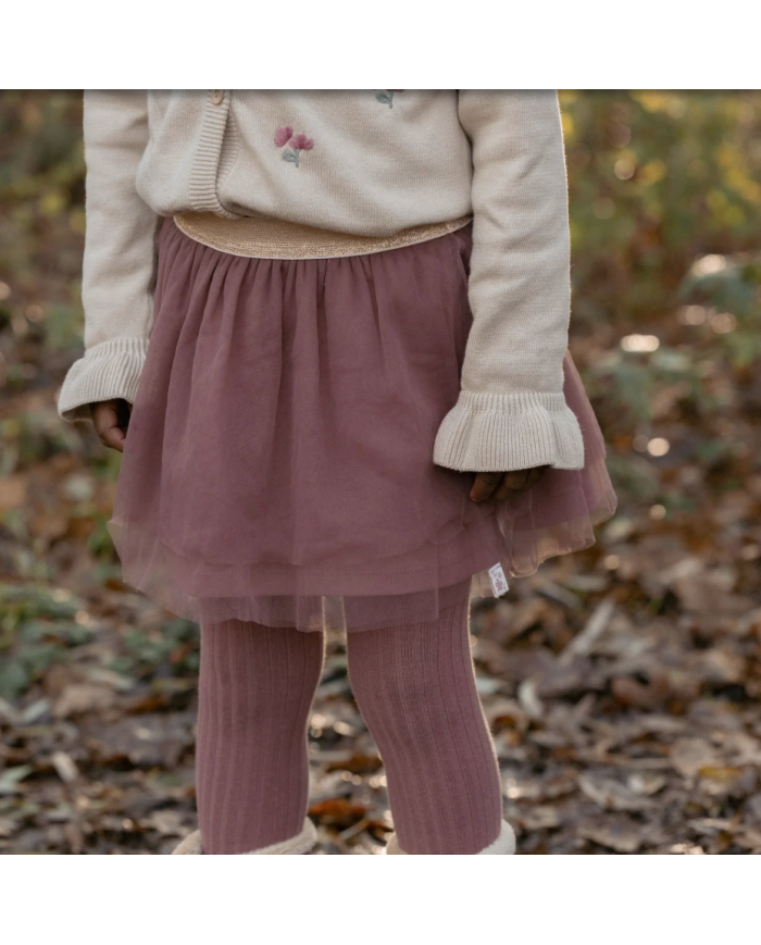 LITTLE DUTCH - Lot de 2 collants - Rose et vert