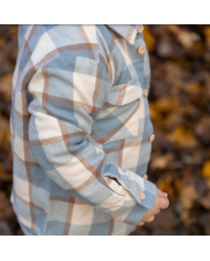 LITTLE DUTCH - Chemise en flanelle à carreaux - Bleue