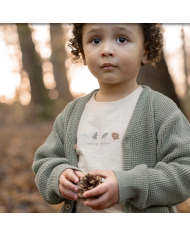 LITTLE DUTCH - Cardigan tricoté - Vert forêt