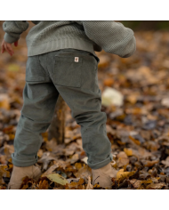 LITTLE DUTCH - Pantalon en velours côtelé - Vert forêt