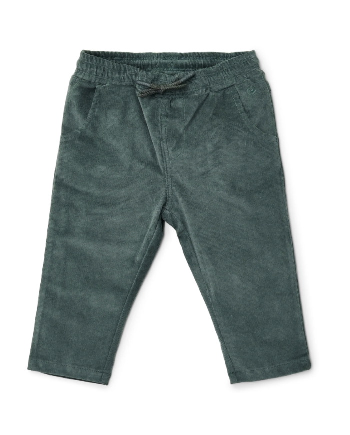 LITTLE DUTCH - Pantalon en velours côtelé - Vert forêt