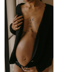 ZAKUW - Tatouage éphémères de grossesse - Noir