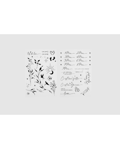 ZAKUW - Tatouage éphémères de grossesse - Noir ZAKUW - Tatouage éphémères de grossesse - Noir