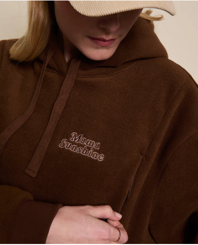EMOI EMOI - Hoodie d'allaitement - Mama sunshine - Chocolat EMOI EMOI - Hoodie d'allaitement - Mama sunshine - Chocolat