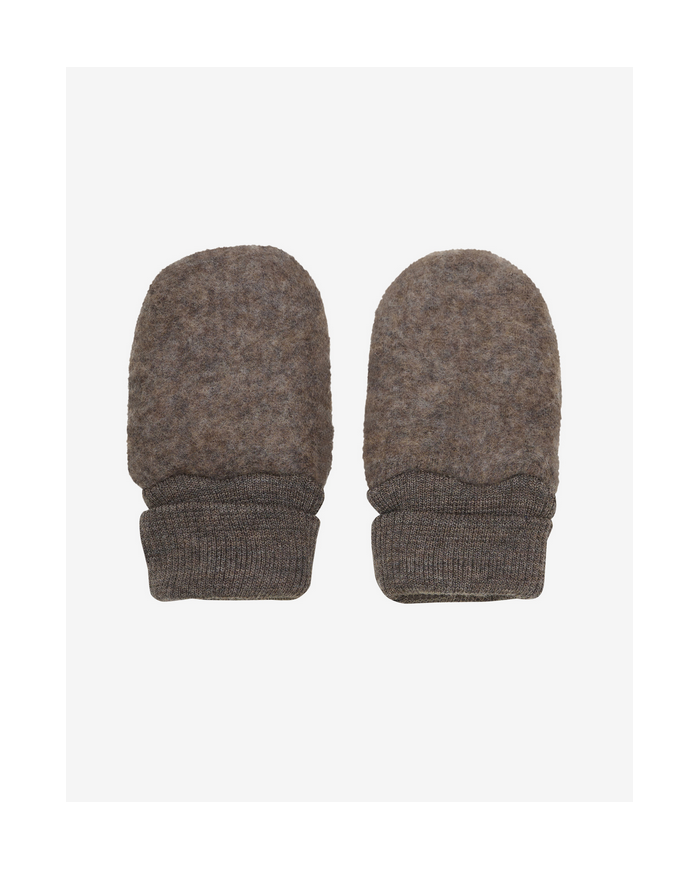 HUTTEliHUT - Mitaines en laine polaire - Brun