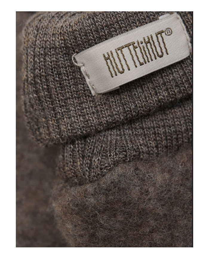 HUTTEliHUT - Mitaines en laine polaire - Brun