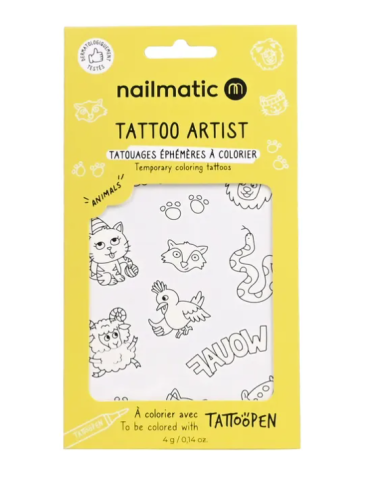 NAILMATIC - Planches de tattoo à colorier - Plusieurs thèmes