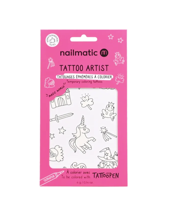 NAILMATIC - Planches de tattoo à colorier - Plusieurs thèmes