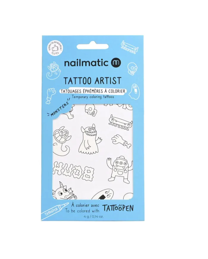 NAILMATIC - Planches de tattoo à colorier - Plusieurs thèmes