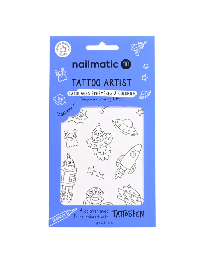 NAILMATIC - Planches de tattoo à colorier - Plusieurs thèmes