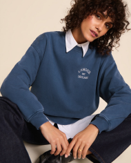 EMOI EMOI - Sweat femme - L'amour est déclaré - Bleu