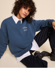 EMOI EMOI - Sweat femme - L'amour est déclaré - Bleu