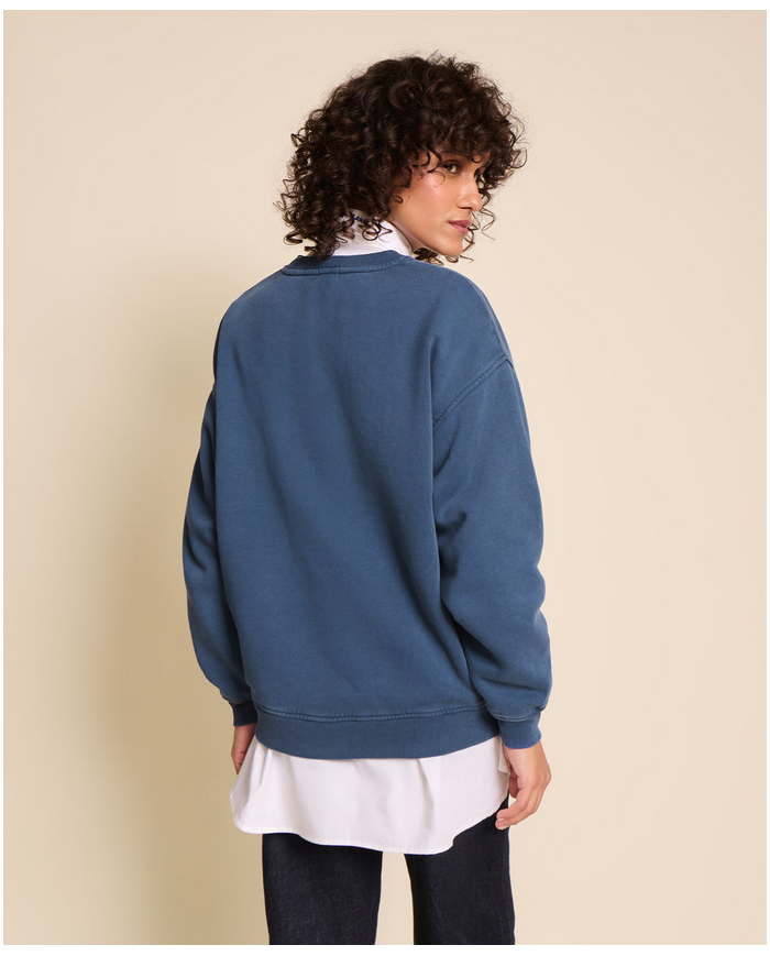 EMOI EMOI - Sweat femme - L'amour est déclaré - Bleu