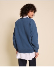 EMOI EMOI - Sweat femme - L'amour est déclaré - Bleu