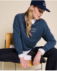 EMOI EMOI - Sweat femme - L'amour est déclaré - Bleu