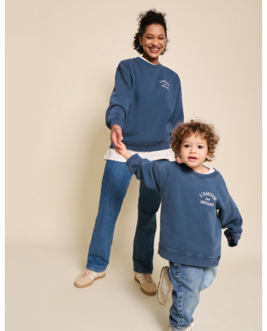 EMOI EMOI - Sweat homme - L'amour est déclaré - Bleu EMOI EMOI - Sweat homme - L'amour est déclaré - Bleu