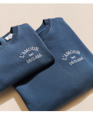 EMOI EMOI - Sweat homme - L'amour est déclaré - Bleu