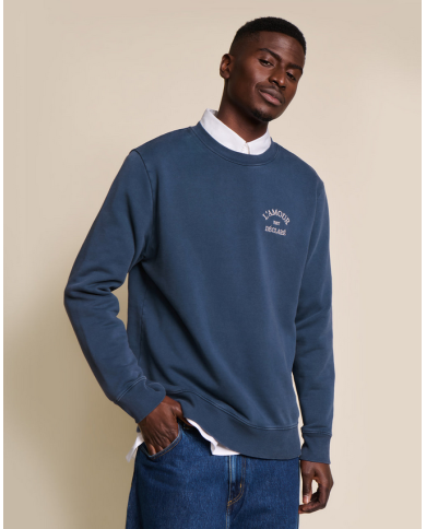 EMOI EMOI - Sweat homme - L'amour est déclaré - Bleu EMOI EMOI - Sweat homme - L'amour est déclaré - Bleu