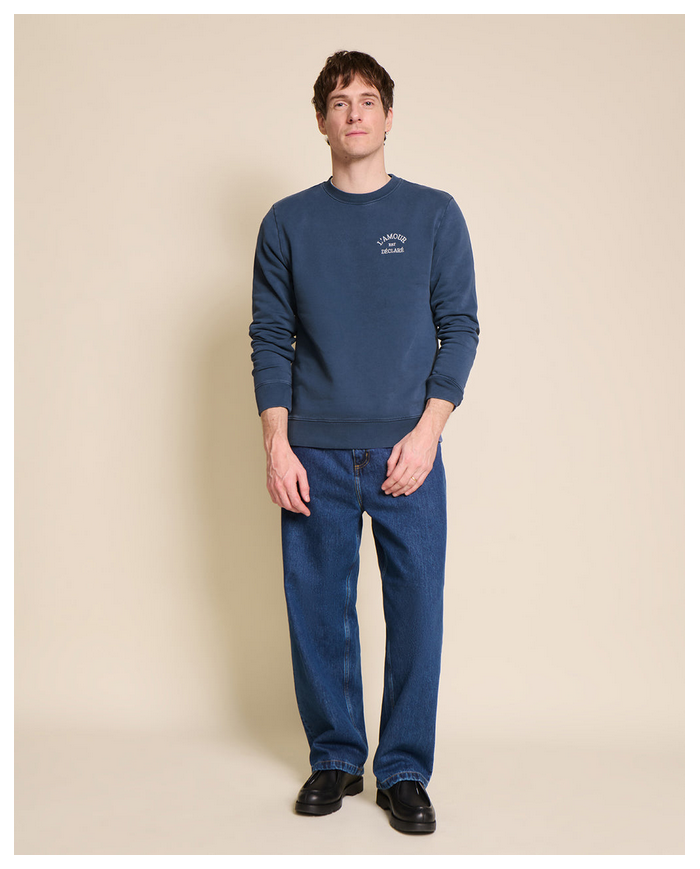 EMOI EMOI - Sweat homme - L'amour est déclaré - Bleu