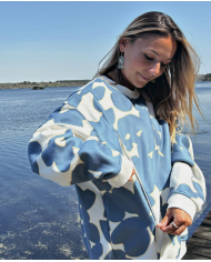 EMOI EMOI - Sweat d'allaitement en polaire recyclée - Fleurs du lac