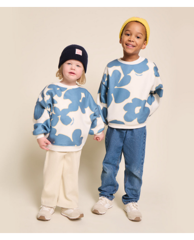 EMOI EMOI - Sweat pour enfant en polaire recyclée - Fleurs du lac EMOI EMOI - Sweat pour enfant en polaire recyclée - Fleurs du lac