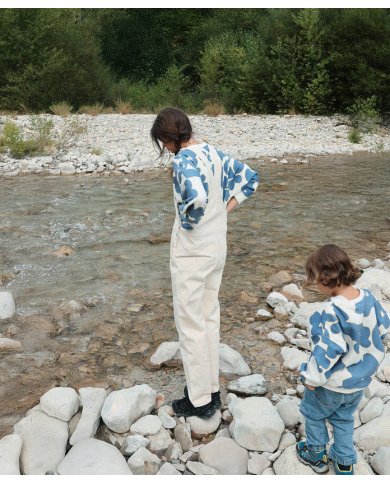 EMOI EMOI - Sweat pour enfant en polaire recyclée - Fleurs du lac EMOI EMOI - Sweat pour enfant en polaire recyclée - Fleurs du lac