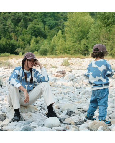 EMOI EMOI - Sweat pour enfant en polaire recyclée - Fleurs du lac EMOI EMOI - Sweat pour enfant en polaire recyclée - Fleurs du lac