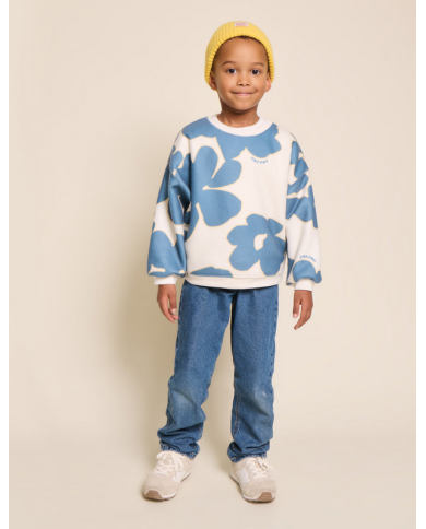 EMOI EMOI - Sweat pour enfant en polaire recyclée - Fleurs du lac EMOI EMOI - Sweat pour enfant en polaire recyclée - Fleurs du lac