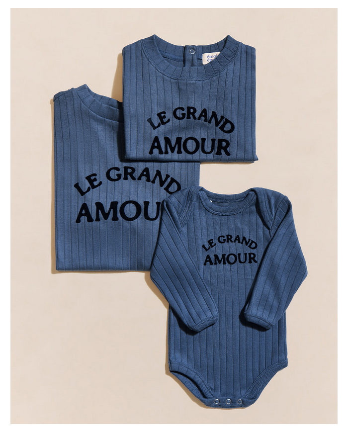 EMOI EMOI - T-shirt femme - Le grand amour - Bleu