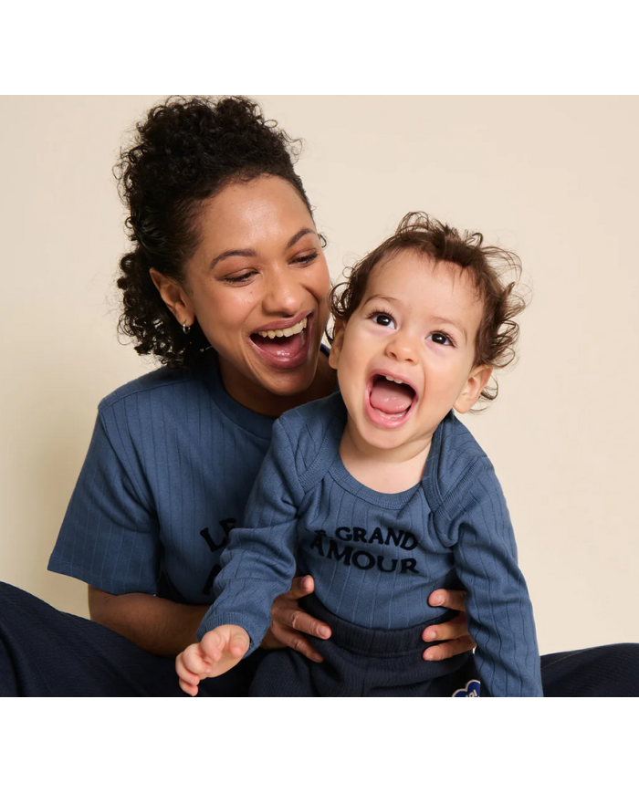 EMOI EMOI - T-shirt femme - Le grand amour - Bleu