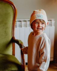 HELLO HOSSY - Bonnet en maille Cool Kids Only -  Crème