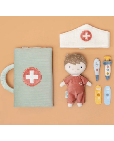 LITTLE DUTCH - Coffret de jeu avec poupée médecin