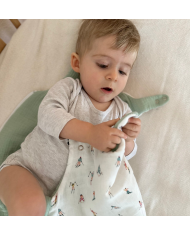 JOLI NOUS - Gigoteuse Skieurs réversible