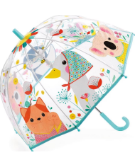 DJECO - Parapluie enfant transparent - Rainbow