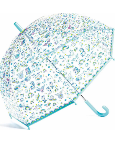 DJECO - Parapluie enfant transparent - Licornes DJECO - Parapluie enfant transparent - Licornes
