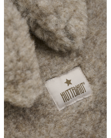 HUTTEliHUT - Cagoule oreilles laine mérinos - Camel chiné HUTTEliHUT - Cagoule oreilles laine mérinos - Camel chiné