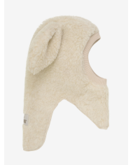 HUTTEliHUT - Cagoule oreilles laine mérinos - Crème